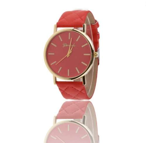 RED GENEVA WOMENS WATCH
