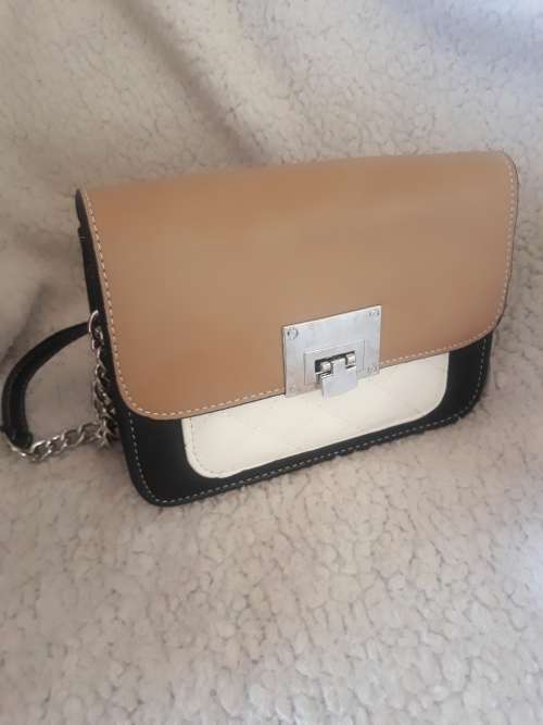 Womens Beige Shoulder Handbag