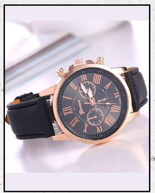 GENEVA LADIES WATCH (BLACK)