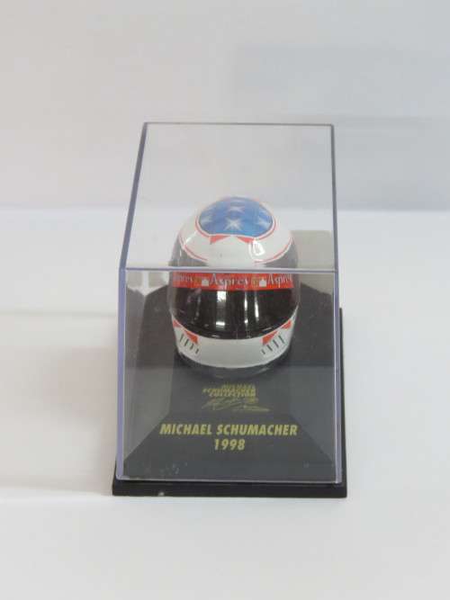 michael schumacher collection 1998 mini racing helmet