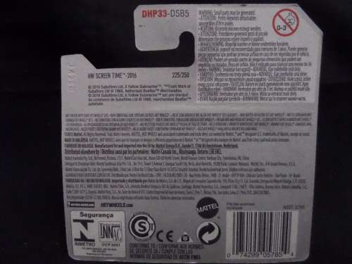 Hot Wheels hw screen time 2016 (the beatles yellow submarine)