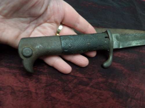 German South West Africa 1914 Erfurt KS 1108 Schutztruppe Saw Back Bayonet