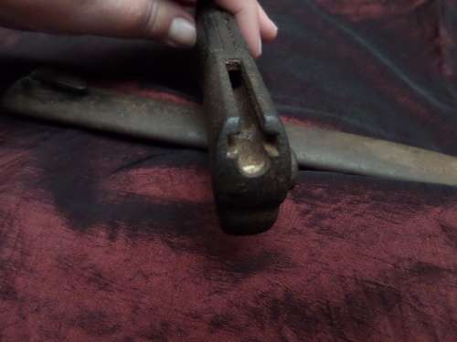 German South West Africa 1914 Erfurt KS 1108 Schutztruppe Saw Back Bayonet