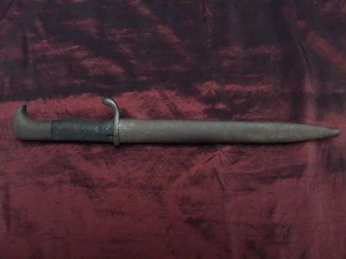 German South West Africa 1914 Erfurt KS 1108 Schutztruppe Saw Back Bayonet