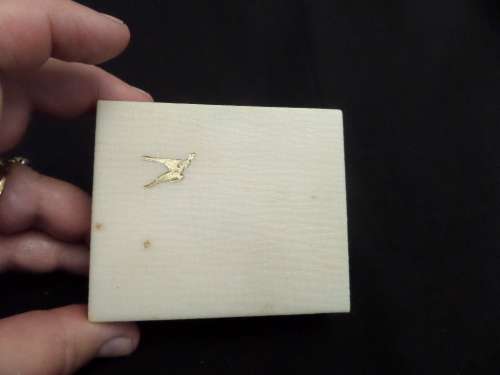 Set of Tiger Eye Cufflinks and Brooch