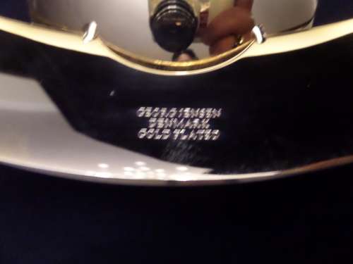 Georg Jensen Denmark Gold Plated Candle Stand