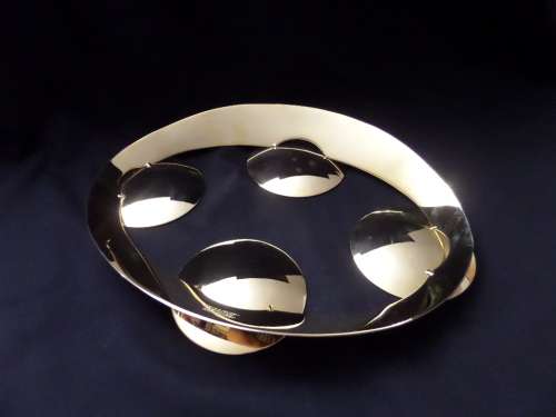 Georg Jensen Denmark Gold Plated Candle Stand