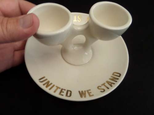 South Africa/Rhodesia Ons Staan Saam/United We Stand Egg Cup Holder (Very Rare)