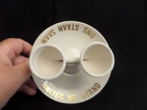 South Africa/Rhodesia Ons Staan Saam/United We Stand Egg Cup Holder (Very Rare)