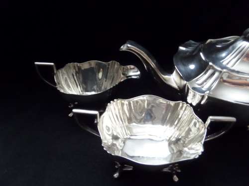 Heirloom E.P.N.S. Plated Art Deco Tea Set (3 Piece)