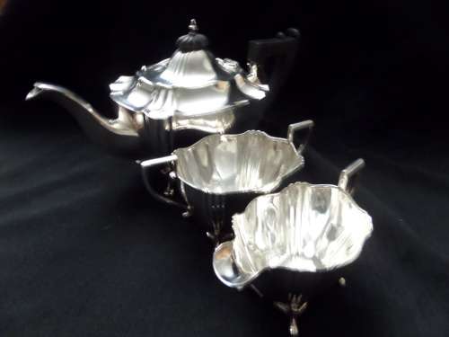 Heirloom E.P.N.S. Plated Art Deco Tea Set (3 Piece)