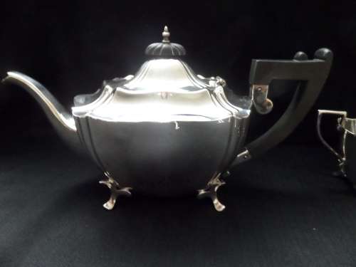 Heirloom E.P.N.S. Plated Art Deco Tea Set (3 Piece)