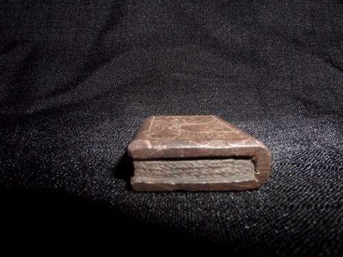 Boer Prisoner of War Small Stone Bible with the name A.J.Durand carved on it