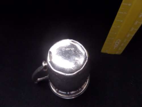 Silver Plated Christening Cup marked Y GERO 90 (7cm high)