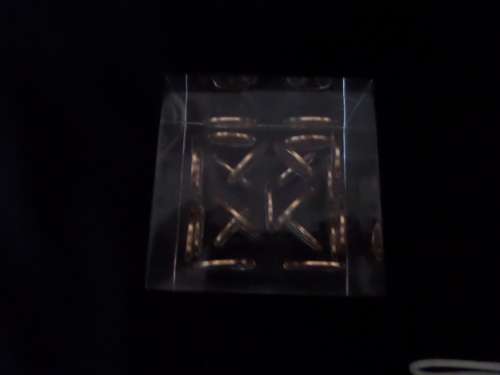 Interesting Paper Weight with United States of America One Cents in a Block Setting