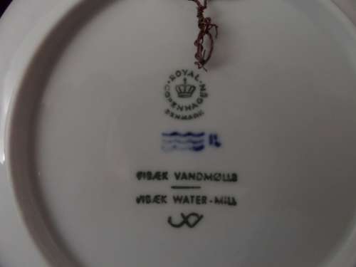 1976 Royal Copenhagen Plate made in Denmark - Vibaek Water Mill - 18cm