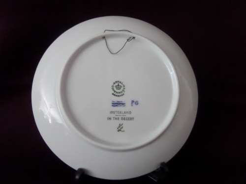 1972 Royal Copenhagen Plate made in Denmark - In the Dessert - 18cm