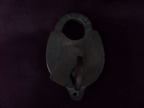 Vintage South Africa Railways / Suid Africa Spoorweg Brass Lock and Key in working Condition
