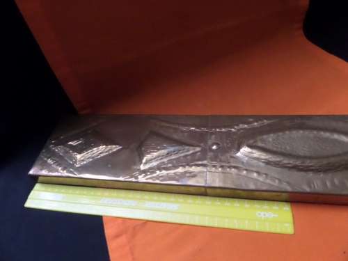 Arts and Crafts Style Copper Plaque Boxed 62 cmx10 cm x 2 cm