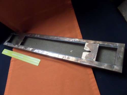 Arts and Crafts Style Copper Plaque Boxed 62 cmx10 cm x 2 cm