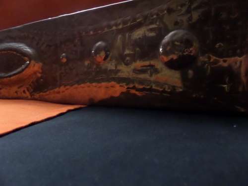 Arts and Crafts Style Copper Plaque Boxed 62 cmx10 cm x 2 cm