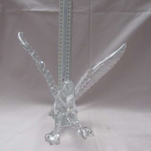 Big Glass Eagle Ornament (Excellent Condition) 19 cm x 20 cm x 13 cm