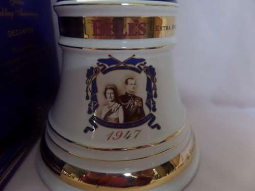 Bells Old Scotch Whisky Decanter - Golden Wedding Anniversary - 750ML  Boxed and Sealed