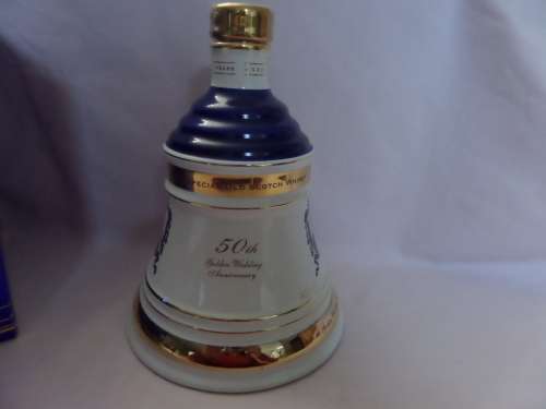 Bells Old Scotch Whisky Decanter - Golden Wedding Anniversary - 750ML  Boxed and Sealed