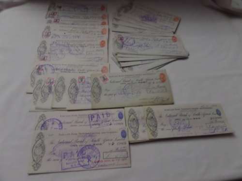 Lot of Union of South Africa Barclays Bank (Dominion .Colonial and Overseas) Cheques  more than 100