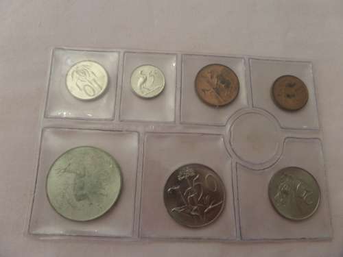 1968 Republic of South Africa Coin Set (Silver Rand ) 1/2 Cent Missing