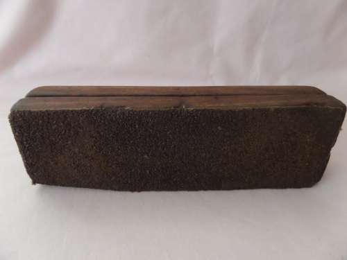 Antique Razor Knife Sharpening Stone in Wooden Box - Lots of Character  - with Engraving P.J.C