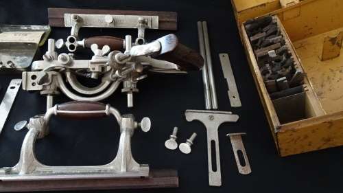 Stanley Spurs  No 55  Rule and Level Plant made in U.S.A  with accessories in Original Box