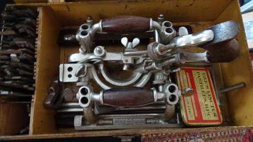 Stanley Spurs  No 55  Rule and Level Plant made in U.S.A  with accessories in Original Box