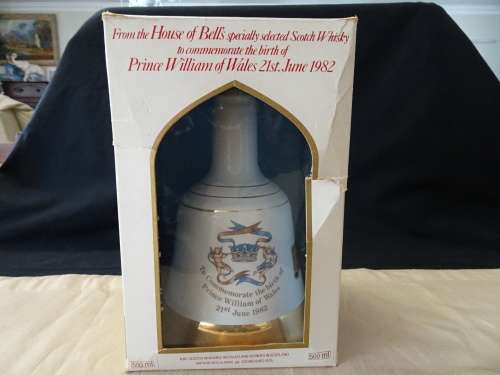 Very Rare Commemorate the Birth of Prince William of Wales 21June 1982 Whiskey Decanter Sealed 500ml