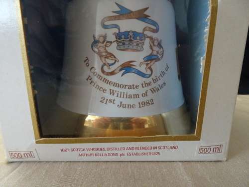 Very Rare Commemorate the Birth of Prince William of Wales 21June 1982 Whiskey Decanter Sealed 500ml