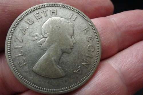 1953 Union of South Africa Silver 2 1/2 Shilling