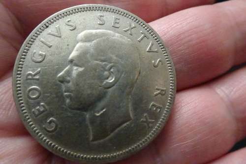 1952 Union of South Africa Silver 2 1/2 Shilling