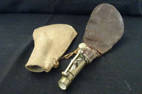 Boer War Period Gun Powder Holder(Brass and Leather)and Musket Bullet Holder