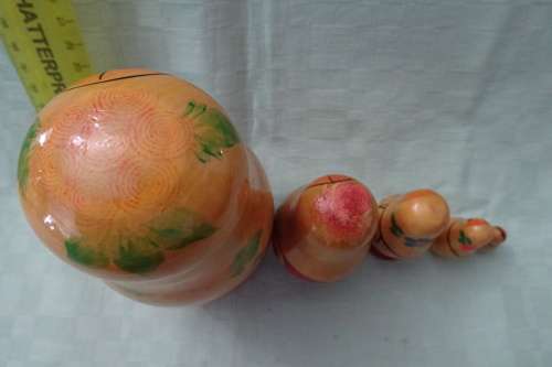 Set of Russian Babushka Dolls - 14 cm and down