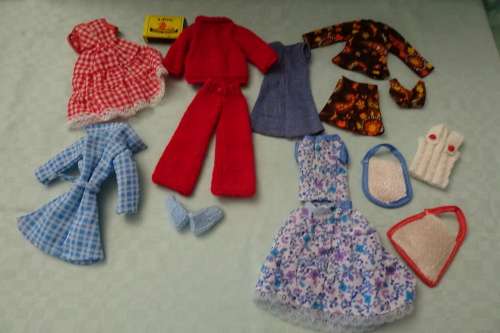 Lot of Vintage Dolls Clothes