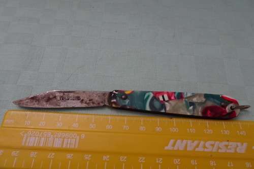 Very Rare Vintage Okapi made in Germany Multi Colored Pocket Knife