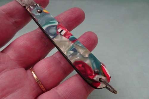 Very Rare Vintage Okapi made in Germany Multi Colored Pocket Knife