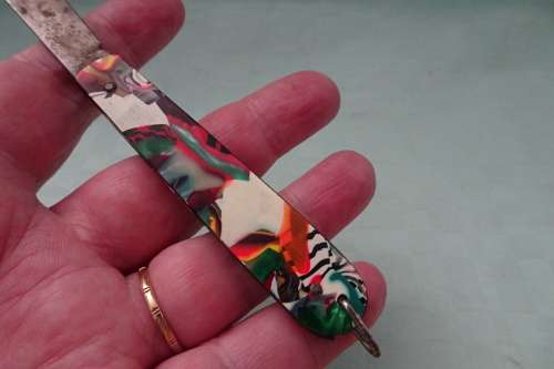 Very Rare Vintage Okapi made in Germany Multi Colored Pocket Knife