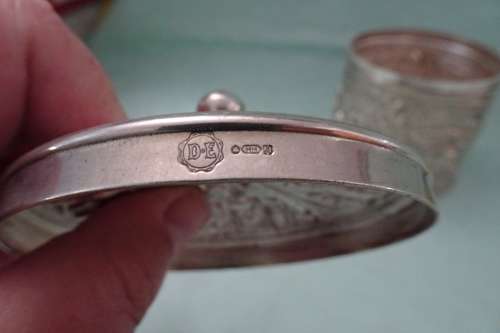 Douwe Egbert Silver Plated Tea Caddy with markings HH 90 on the lid