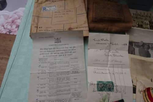 Set of WW2 Medals awarded to 108183 C.V. Smith and Lots of War Memorabilia Included