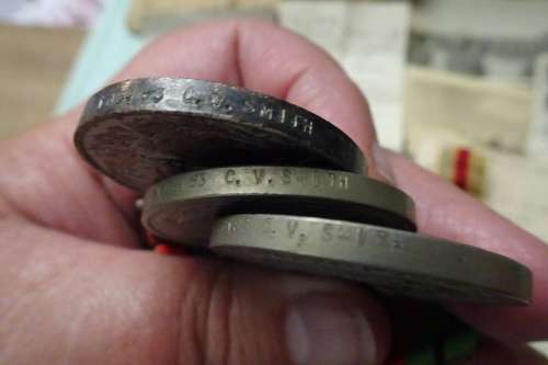 Set of WW2 Medals awarded to 108183 C.V. Smith and Lots of War Memorabilia Included