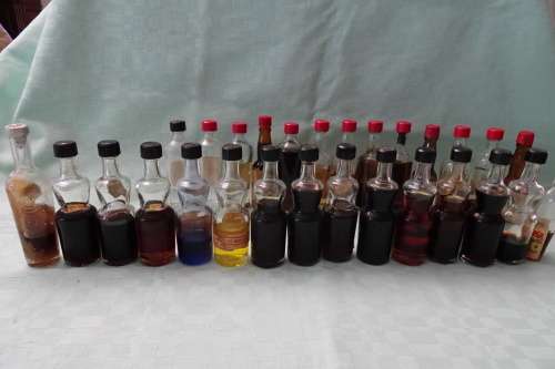 Lot of 28 Vintage Liqueur Miniature Bottles
