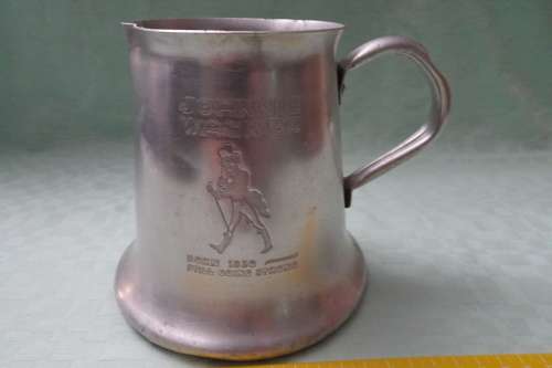 Very Very Rare Vintage Johnnie Walker Born 1820 Still going Strong Aluminum Water Jug
