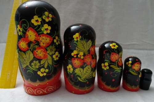 Set of Russian Babushka Dolls - 16 cm and down