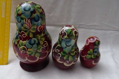 Set of Russian Babushka Dolls - 14 cm and down